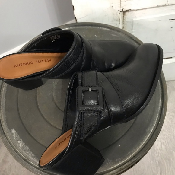 Antonio Melani Leather Mules - Picture 4 of 11